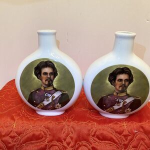 Two Vintage Antique Bayern Konig Ludwig II Porcelain Mini Bottle Buy One Or Both
